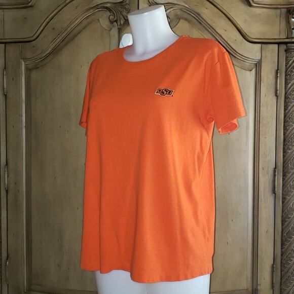 Women's Oklahoma State University Cowboys Embroidered Short Sleeve Tee-Shirt - Picture 2 of 7